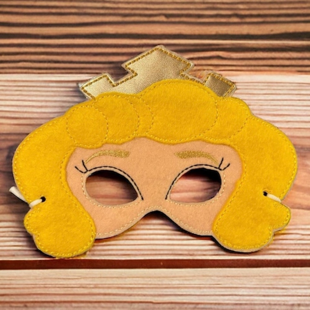 Soft Fabric Character Princess Children's Play Mask